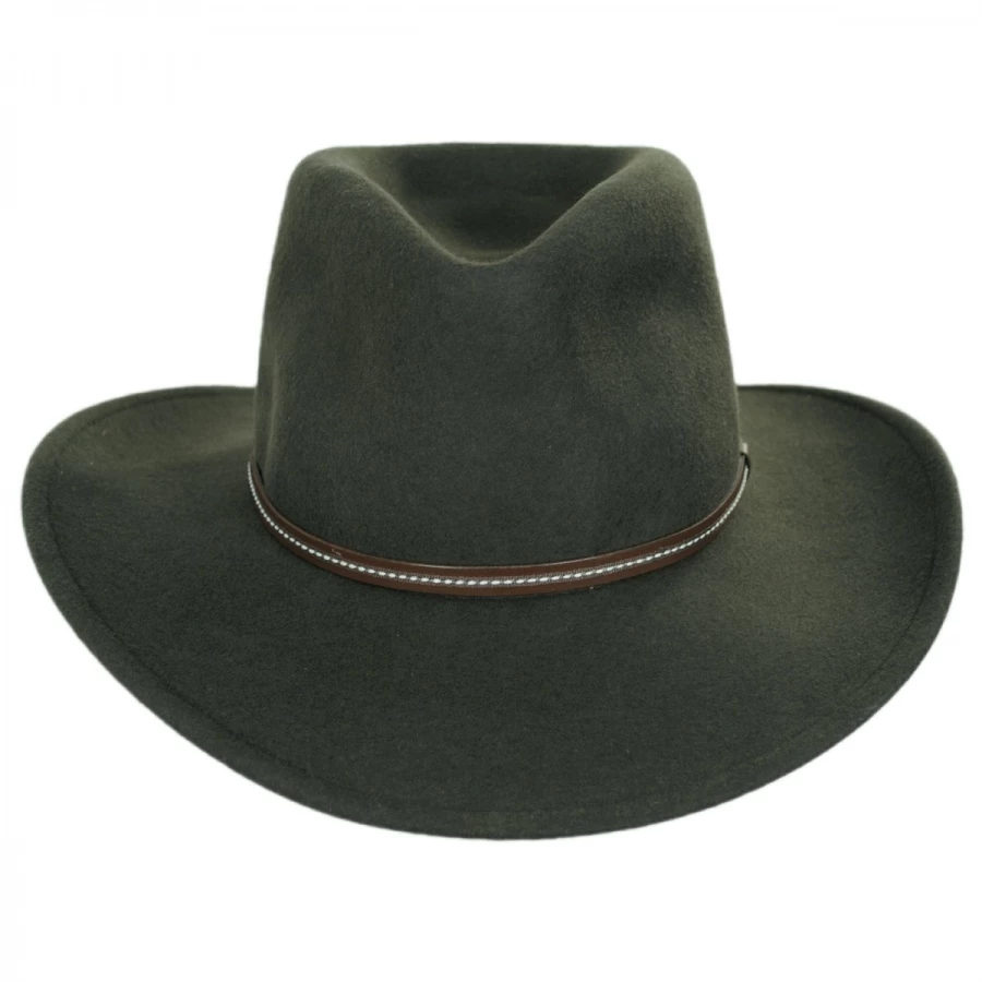 Stetson Gallatin Crushable Wool Felt Outback Hat 3 Stetson Gallatin Crushable Wool Felt Outback Hat