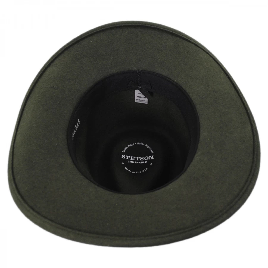 Stetson Gallatin Crushable Wool Felt Outback Hat 5 Stetson Gallatin Crushable Wool Felt Outback Hat - Image 3