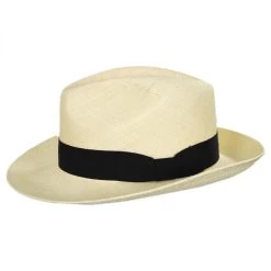 Classic Panama Straw Fedora Hat -ChicHeadwear Haven 292085