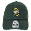 '47 BRAND Green Bay Packers NFL Clean Up Legacy Strapback Baseball Cap Dad Hat -ChicHeadwear Haven 292579