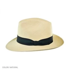 Brisa Grade 8 Panama Straw Fedora Hat -ChicHeadwear Haven 29378