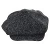 Carloway Harris Tweed Wool Herringbone Newsboy Cap - Gray 2 Carloway Harris Tweed Wool Herringbone Newsboy Cap - Gray -ChicHeadwear Haven 295922