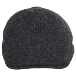 Melton Wool Pub Duckbill Cap - Dark Gray