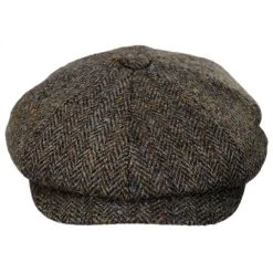 Harris Tweed Northbay Wool Newsboy Cap
