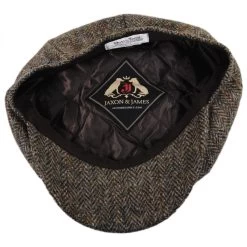 Harris Tweed Northbay Wool Newsboy Cap -ChicHeadwear Haven 306271