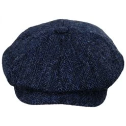 Harris Tweed Skye Wool Newsboy Cap