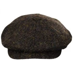 Harris Tweed Arnol Wool Newsboy Cap