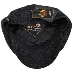 Harris Tweed Taransay Wool Newsboy Cap -ChicHeadwear Haven 306406