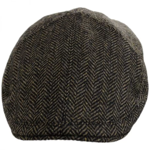 Classic Shetland Wool Herringbone Duckbill Ivy Cap -ChicHeadwear Haven 307407