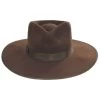 Wool Felt Rancher Fedora Hat - Coco -ChicHeadwear Haven 320487