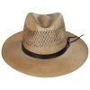 Stetson Peak View Shantung Straw Safari Fedora Hat -ChicHeadwear Haven 322829