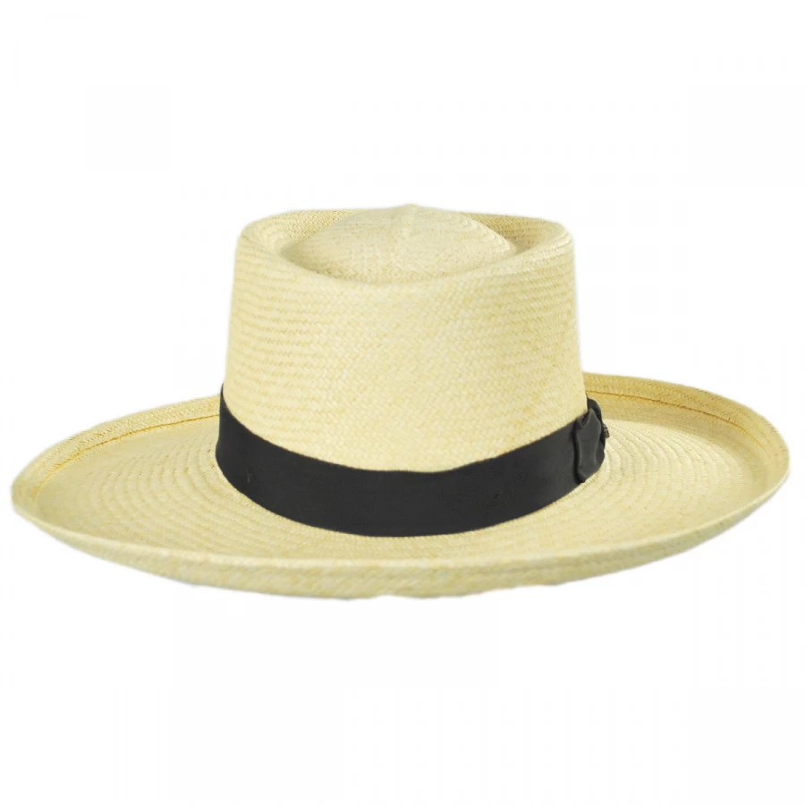 Scala Panama Straw Gambler Hat 3 Scala Panama Straw Gambler Hat