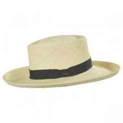 Scala Panama Straw Gambler Hat 6 Scala Panama Straw Gambler Hat -ChicHeadwear Haven 330404