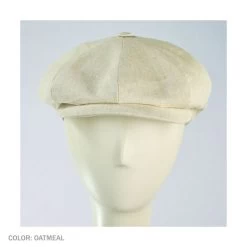 Linen Newsboy Cap