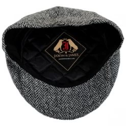 Kinloch Harris Tweed Wool Ivy Cap -ChicHeadwear Haven 333860