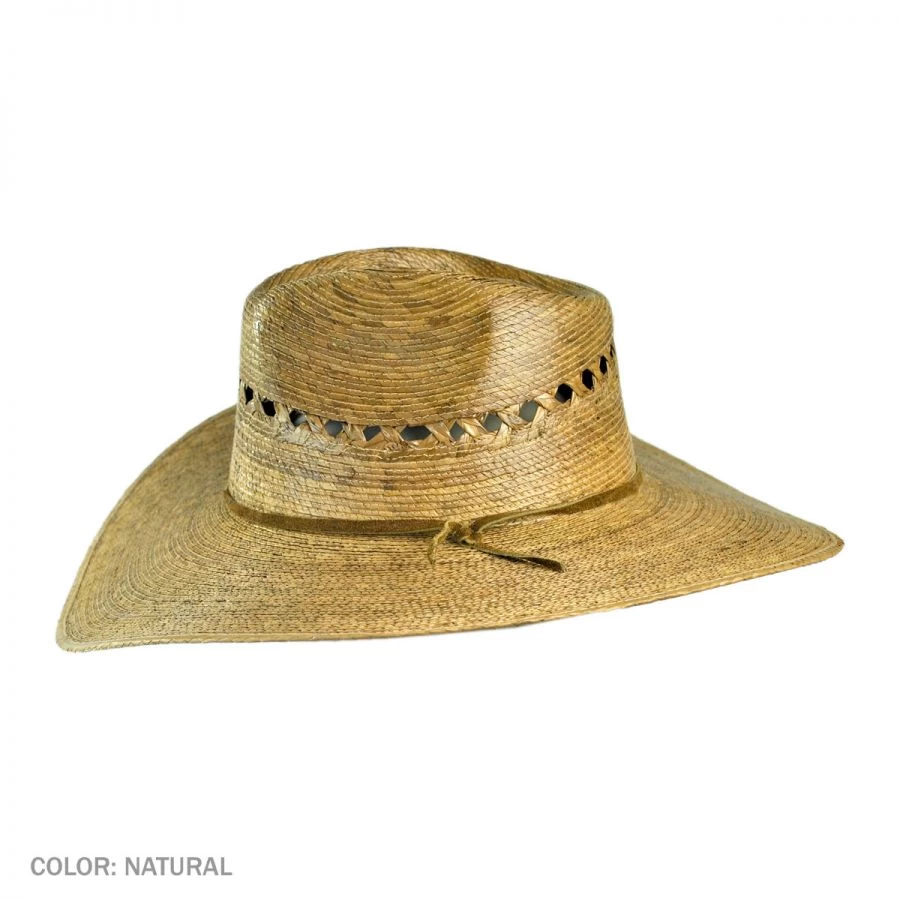 Gardener Lattice Palm Straw Wide Brim Hat 5 Gardener Lattice Palm Straw Wide Brim Hat - Image 3