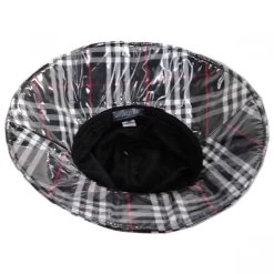 Plaid Wide Brim Rain Hat -ChicHeadwear Haven 337130