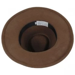 Leather Band Wool Felt Fedora Hat -ChicHeadwear Haven 342431
