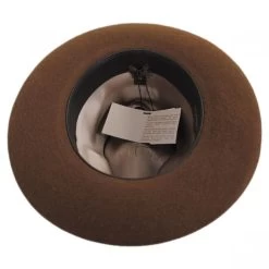 Buck Fur Felt Wide Brim Fedora Hat -ChicHeadwear Haven 343041