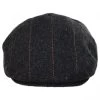 Negroni Herringbone Plaid Wool Blend Ivy Cap -ChicHeadwear Haven 343994