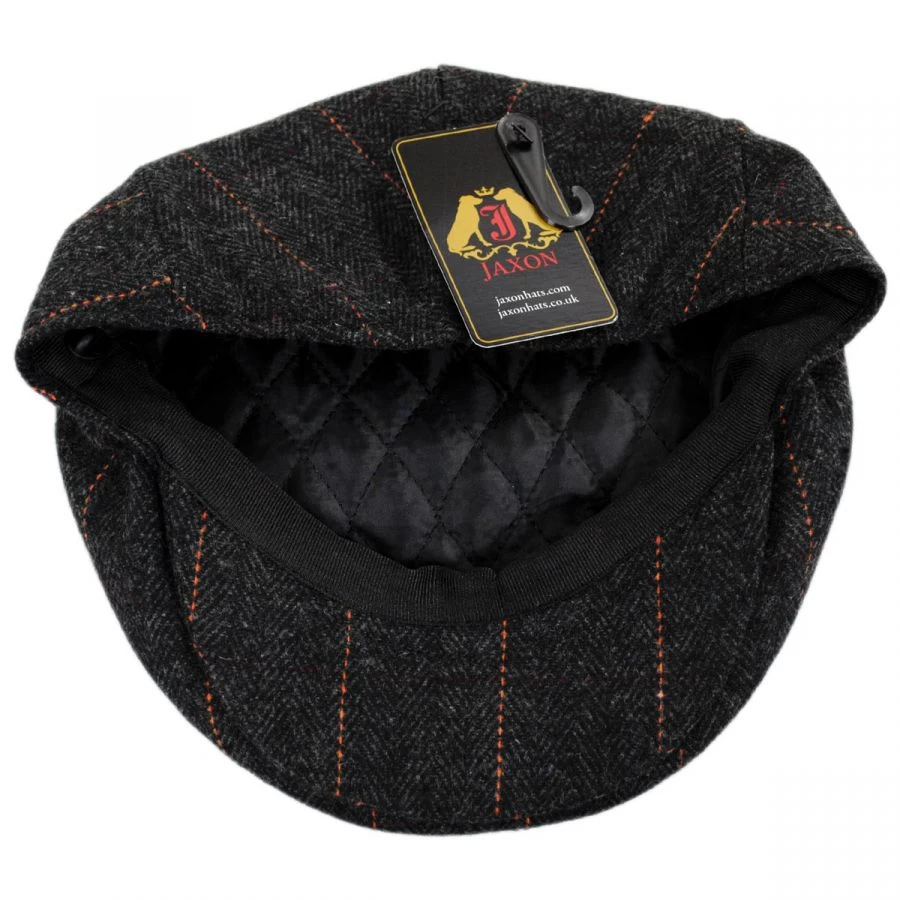 Negroni Herringbone Plaid Wool Blend Ivy Cap 5 Negroni Herringbone Plaid Wool Blend Ivy Cap - Image 3
