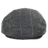 Vesper Herringbone Plaid Wool Blend Ivy Cap -ChicHeadwear Haven 344219