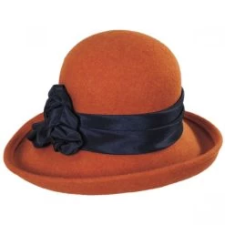 Bengaline Band Wool Felt Off The Face Hat - Made To Order