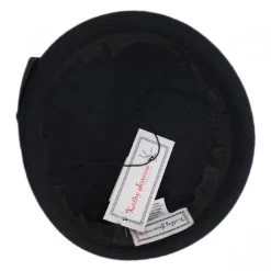 Wool Felt Ribbon Bow Accent Beret - Made To Order -ChicHeadwear Haven 347003