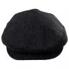 Large Herringbone Wool Blend Ivy Cap -ChicHeadwear Haven 347900