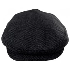Large Herringbone Wool Blend Ivy Cap