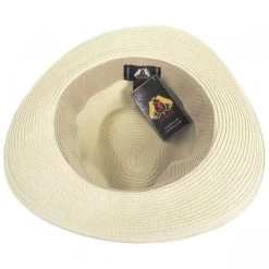 Summer C-Crown Toyo Straw Fedora Hat -ChicHeadwear Haven 353379