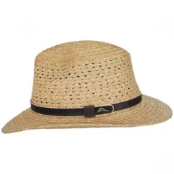 Tommy Bahama Inagua Raffia Straw Safari Fedora Hat -ChicHeadwear Haven 354813