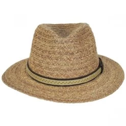 Tommy Bahama Navagio Raffia Straw Safari Fedora Hat
