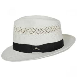 Tommy Bahama Concha Shantung Straw Fedora Hat -ChicHeadwear Haven 354867