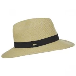Scala Slider Toyo Straw Safari Fedora Hat -ChicHeadwear Haven 354929