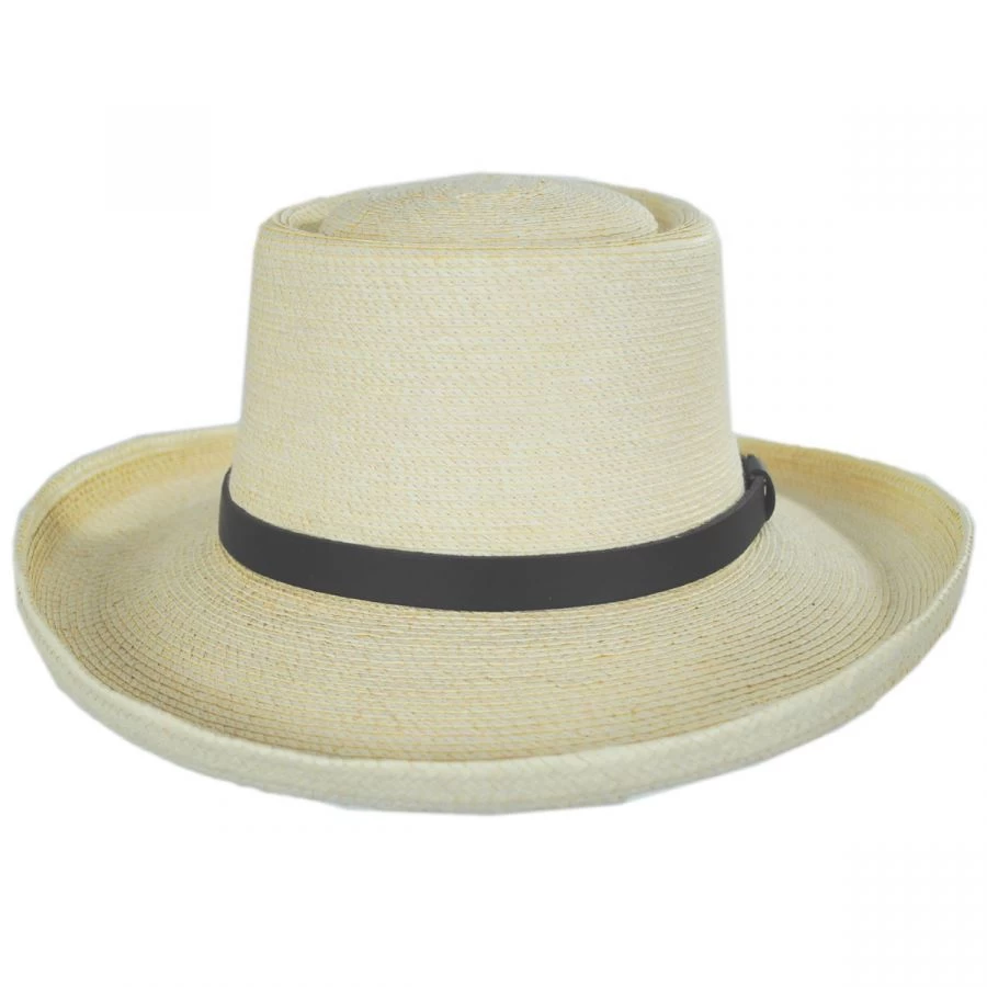 Golf Guatemalan Fine Palm Leaf Straw Gambler Hat 3 Golf Guatemalan Fine Palm Leaf Straw Gambler Hat