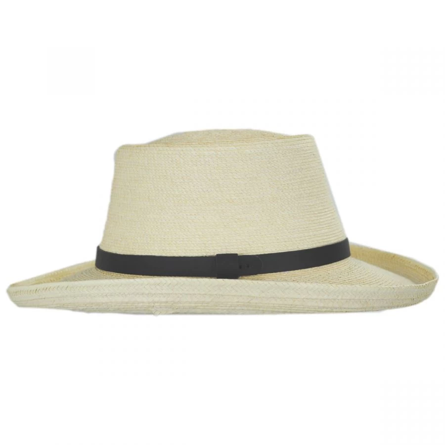 Golf Guatemalan Fine Palm Leaf Straw Gambler Hat 4 Golf Guatemalan Fine Palm Leaf Straw Gambler Hat - Image 2