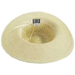 Scala Florentino Toyo Straw Blend Safari Fedora Hat -ChicHeadwear Haven 358406