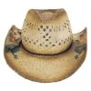 Scala San Minato Raffia Straw Western Hat -ChicHeadwear Haven 358427