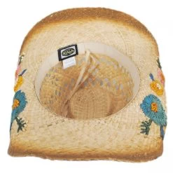 Scala San Minato Raffia Straw Western Hat 7 Scala San Minato Raffia Straw Western Hat -ChicHeadwear Haven 358433