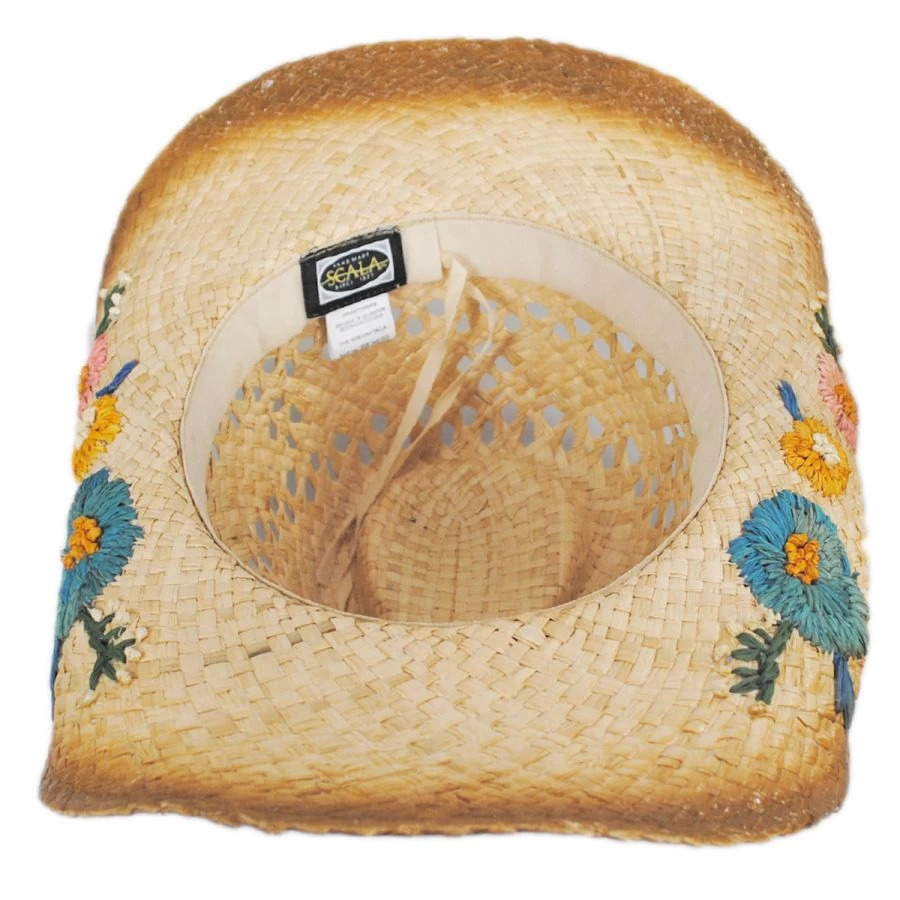 Scala San Minato Raffia Straw Western Hat 5 Scala San Minato Raffia Straw Western Hat - Image 3