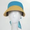 Scala Elena Chiffon Toyo Straw Visor -ChicHeadwear Haven 360227