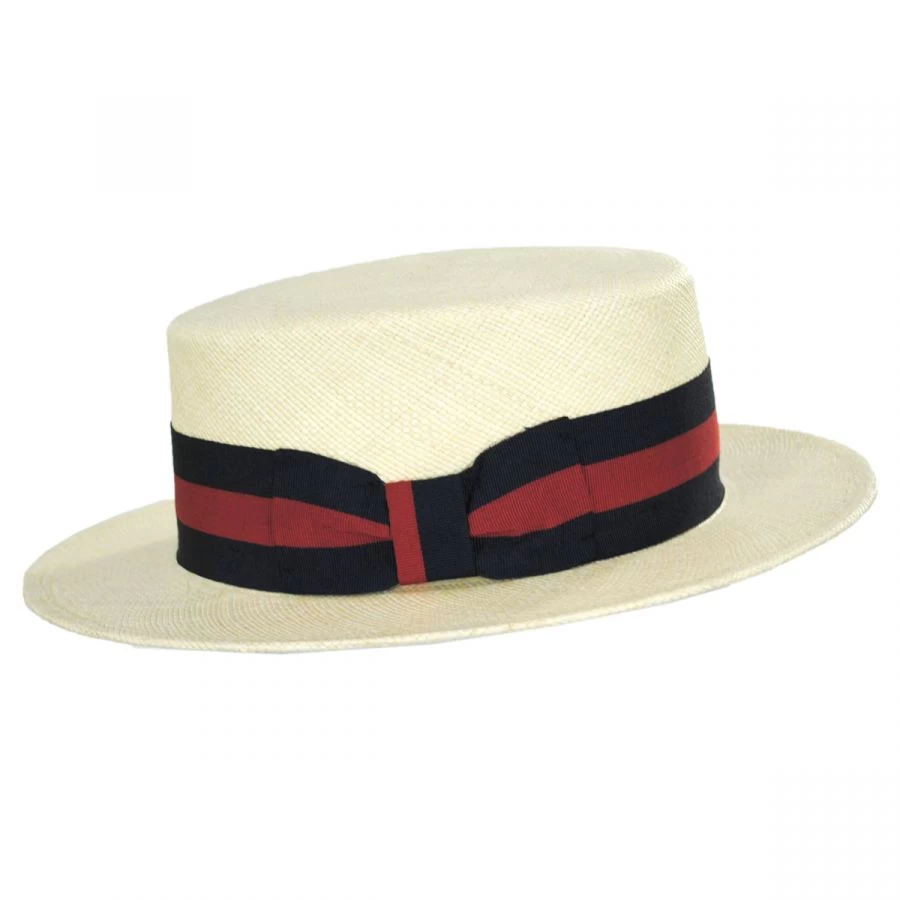 Panama Straw Skimmer Hat 4 Panama Straw Skimmer Hat - Image 2