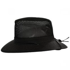 Packable Mesh Aussie Fedora Hat -ChicHeadwear Haven 366223