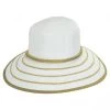 Metallic Sailor Knot Toyo Straw Facesaver Hat