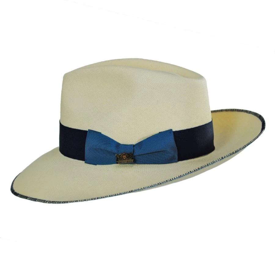 Dega Shantung Straw Fedora Hat 4 Dega Shantung Straw Fedora Hat - Image 2