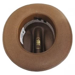 Stetson Open Road Vented Shantung Straw Western Hat - Chocolate Brown -ChicHeadwear Haven 370273