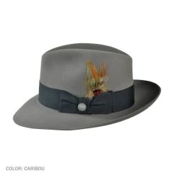 Stetson Pinnacle Beaver Fur Felt Fedora Hat -ChicHeadwear Haven 375993