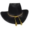 Stetson John Wayne The Fort Wool Felt Crushable Western Hat - Black -ChicHeadwear Haven 378092