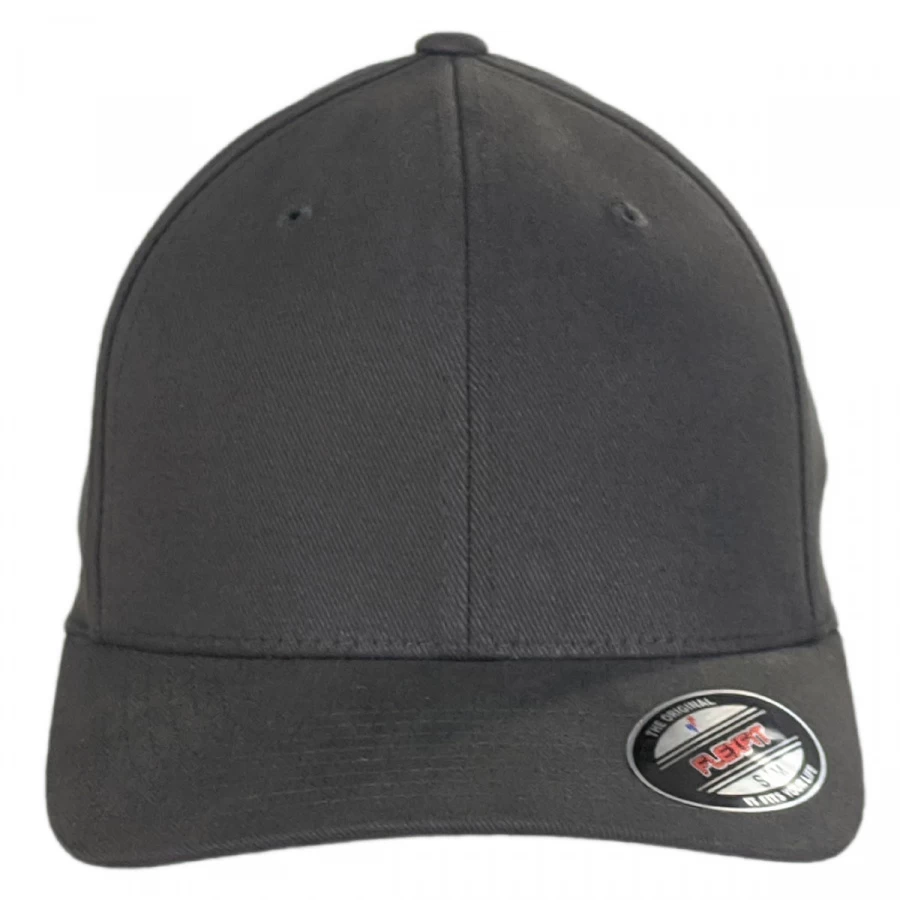 Brushed Twill MidPro FlexFit Fitted Baseball Cap 3 Brushed Twill MidPro FlexFit Fitted Baseball Cap